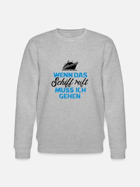 Kreuzfahrt - Stanley/Stella Unisex Bio-Sweatshirt CHANGER - Grau meliert