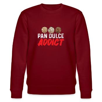 Concha Hispanic Mexikanisch Pan Dulce - Stanley/Stella Unisex Bio-Sweatshirt CHANGER  - Burgunderrot - Vorne - Nik (191cm) & Marisol (170cm)