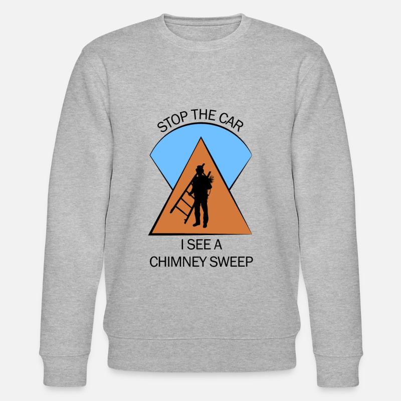 Schornsteinfeger Schlotfeger - Stanley/Stella Unisex Bio-Sweatshirt CHANGER  - Grau meliert