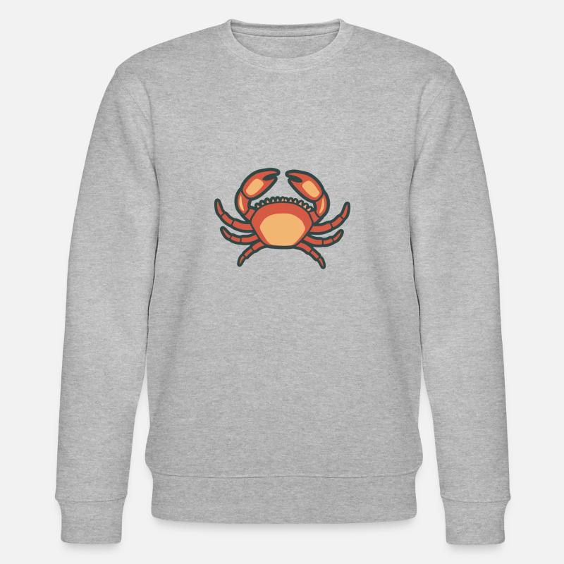Krebs Krabbe - Stanley/Stella Unisex Bio-Sweatshirt CHANGER  - Grau meliert