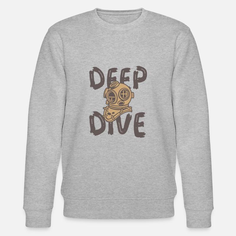 Deep Dive Taucherhelm - Stanley/Stella Unisex Bio-Sweatshirt CHANGER  - Grau meliert