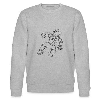 Astronaut - Sweat bio CHANGER Stanley/Stella Unisexe - gris chiné - Devant - Nik (191cm) & Marisol (170cm)