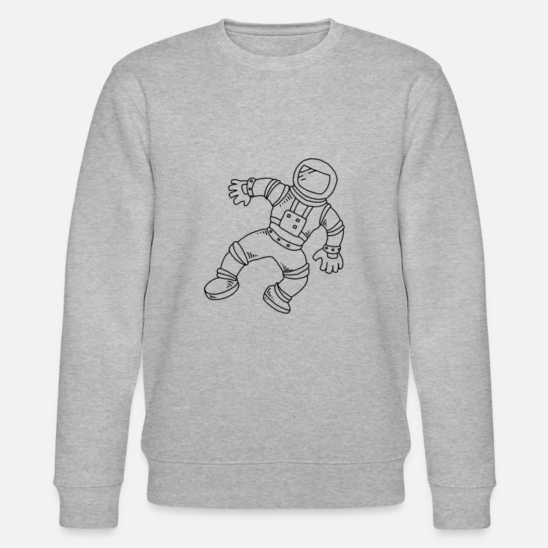 Astronaut - Stanley/Stella Unisex Bio-Sweatshirt CHANGER  - Grau meliert