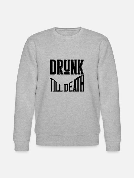 Drunk till death - Stanley/Stella Unisex Bio-Sweatshirt CHANGER  - Grau meliert
