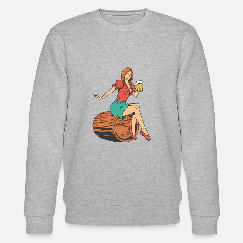 Mme Bierfass - Sweat bio CHANGER Stanley/Stella Unisexe - gris chiné