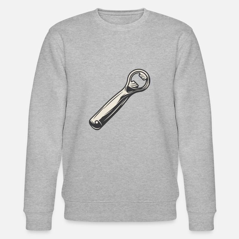 Flaschenöffner - Stanley/Stella Unisex Bio-Sweatshirt CHANGER  - Grau meliert