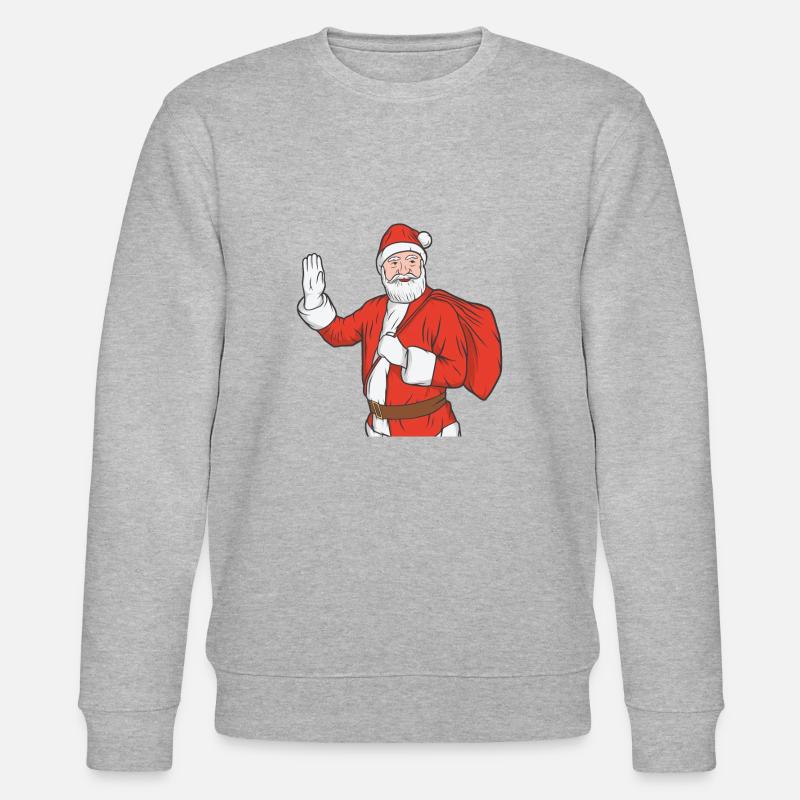 Weihnachtsmann - Stanley/Stella Unisex Bio-Sweatshirt CHANGER  - Grau meliert