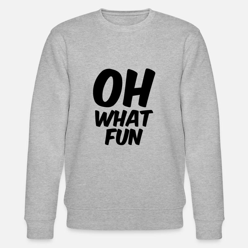 Oh what fun - Stanley/Stella Unisex Bio-Sweatshirt CHANGER  - Grau meliert