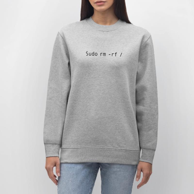 Linux-Codierung sudo rm -rf / Stanley/Stella Unisex Bio-Sweatshirt CHANGER 