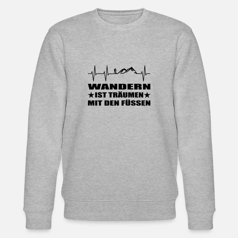 Wandern - Stanley/Stella Unisex Bio-Sweatshirt CHANGER - Grau meliert