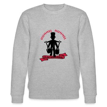 Hamburg_Hummel_Hummel - Stanley/Stella Unisex Bio-Sweatshirt CHANGER  - Grau meliert - Vorne - Nik (191cm) & Marisol (170cm)