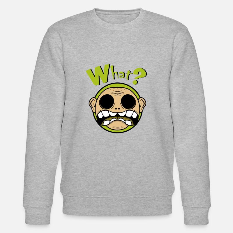 Was denn - Stanley/Stella Unisex Bio-Sweatshirt CHANGER  - Grau meliert