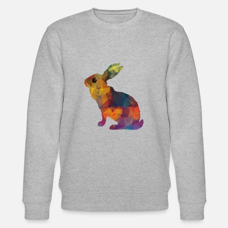 Hase - Stanley/Stella Unisex Bio-Sweatshirt CHANGER  - Grau meliert