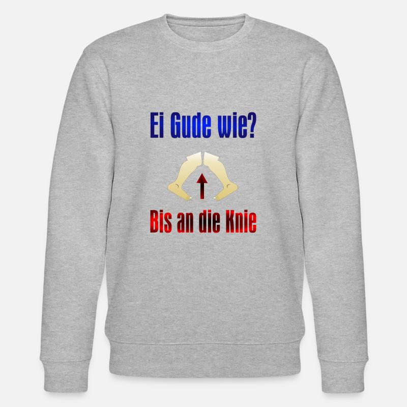 Ei Gude wie - Stanley/Stella Unisex Bio-Sweatshirt CHANGER  - Grau meliert