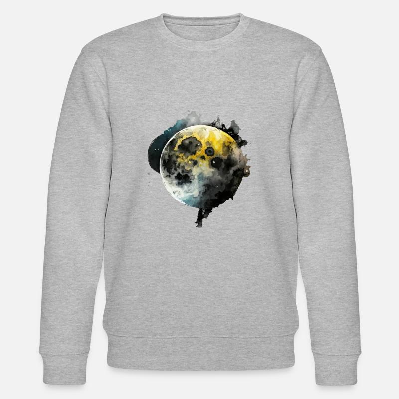 Gradient harmonique lunaire - Sweat bio CHANGER Stanley/Stella Unisexe - gris chiné