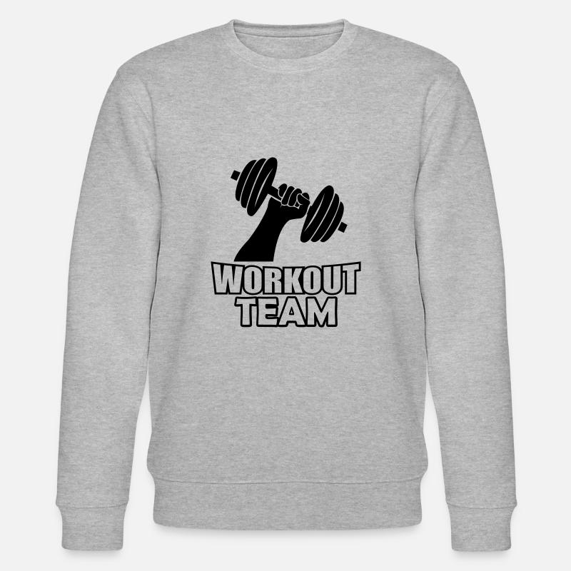 workout team - Stanley/Stella Unisex Bio-Sweatshirt CHANGER  - Grau meliert