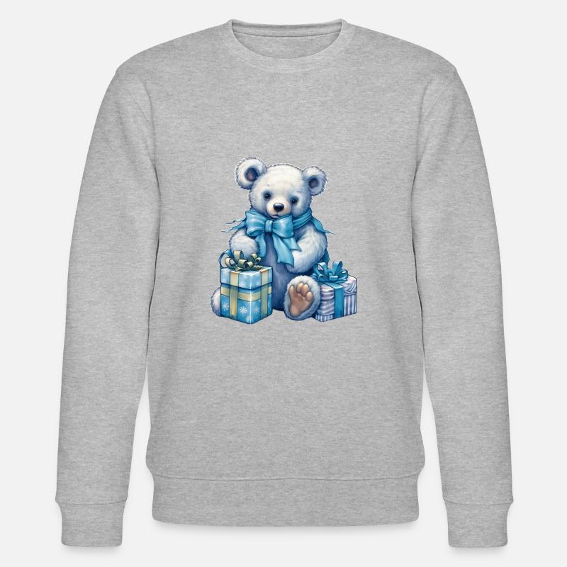 blue teddy 5 - Stanley/Stella Unisex Bio-Sweatshirt CHANGER  - Grau meliert