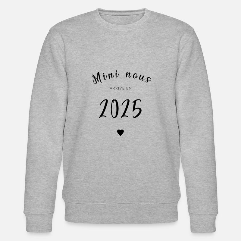 Bébé arrive en 2025 ! - Sweat bio CHANGER Stanley/Stella Unisexe - gris chiné