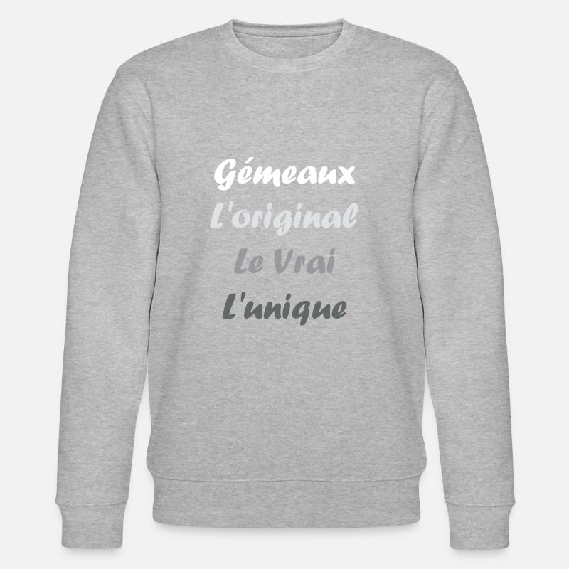 gémeaux - Sweat bio CHANGER Stanley/Stella Unisexe - gris chiné