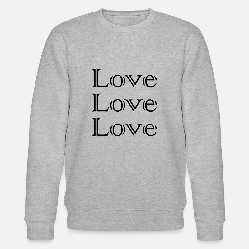 JUST MARRIED,VIVE LES MARIES,EVJF,SAINT VALENTIN - Sweat bio CHANGER Stanley/Stella Unisexe - gris chiné