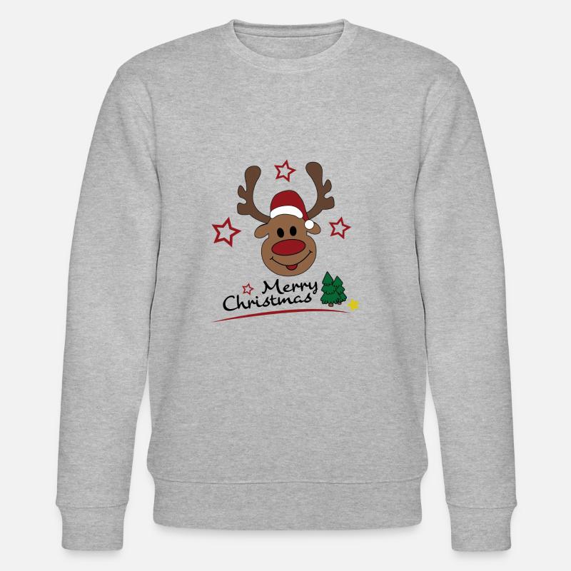 merry Christmas - Stanley/Stella Unisex Bio-Sweatshirt CHANGER  - Grau meliert
