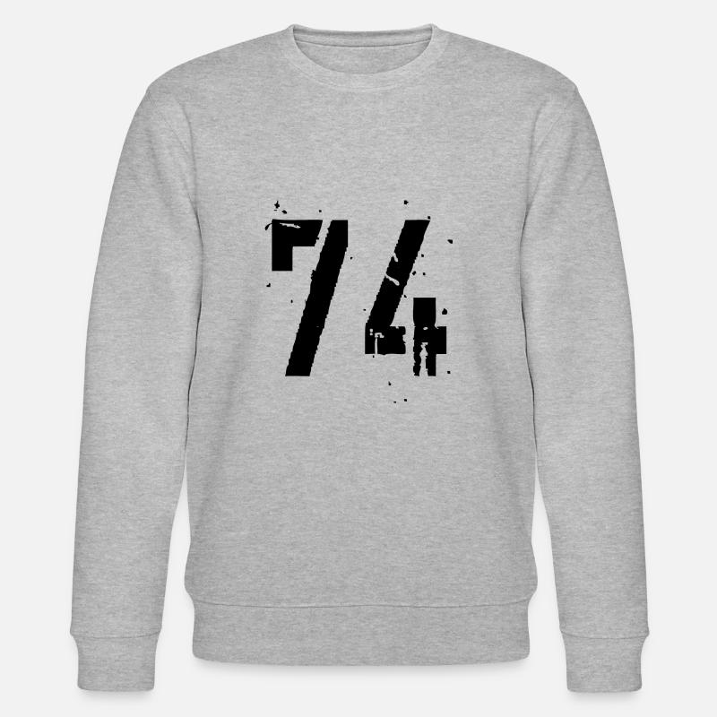 Nummer 74 - Stanley/Stella Unisex Bio-Sweatshirt CHANGER  - Grau meliert
