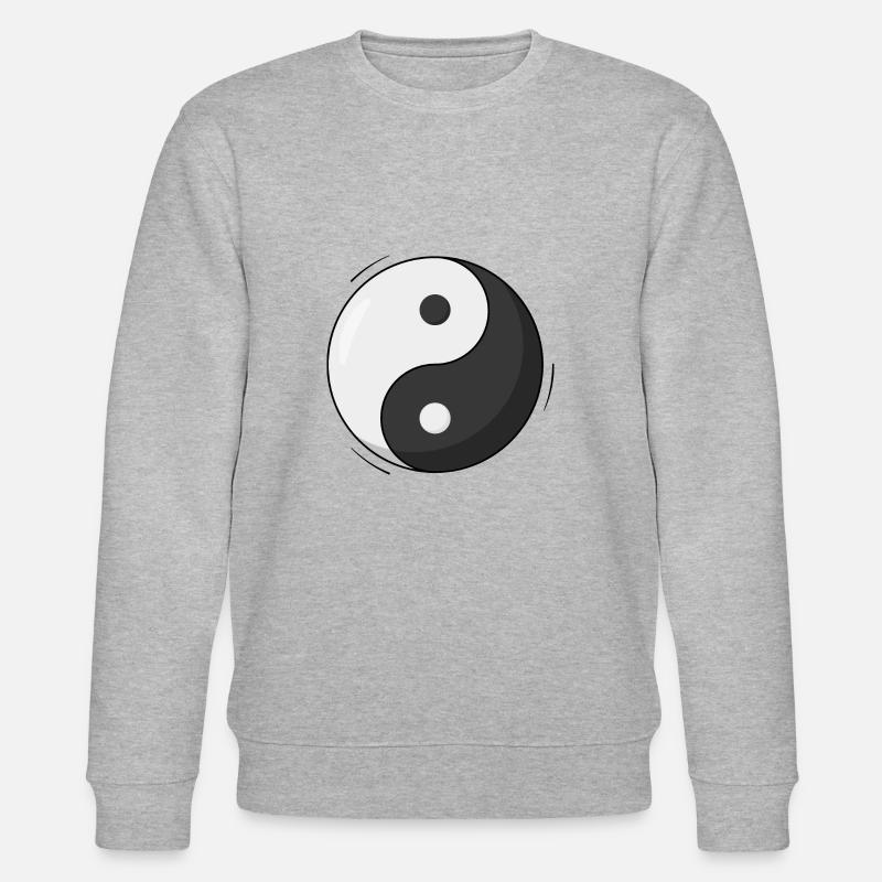 Yin and Yang - Stanley/Stella Unisex Bio-Sweatshirt CHANGER  - Grau meliert