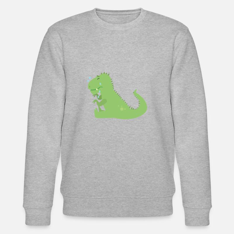 Dino - Stanley/Stella Unisex Bio-Sweatshirt CHANGER  - Grau meliert