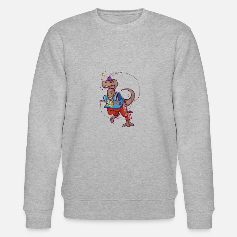 DINO 90 - Stanley/Stella Unisex Bio-Sweatshirt CHANGER  - Grau meliert