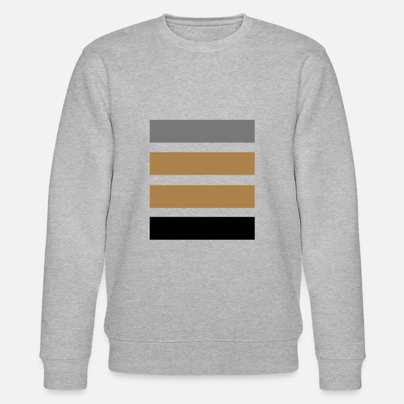 Stripes yellow - Stanley/Stella Unisex Bio-Sweatshirt CHANGER  - Grau meliert