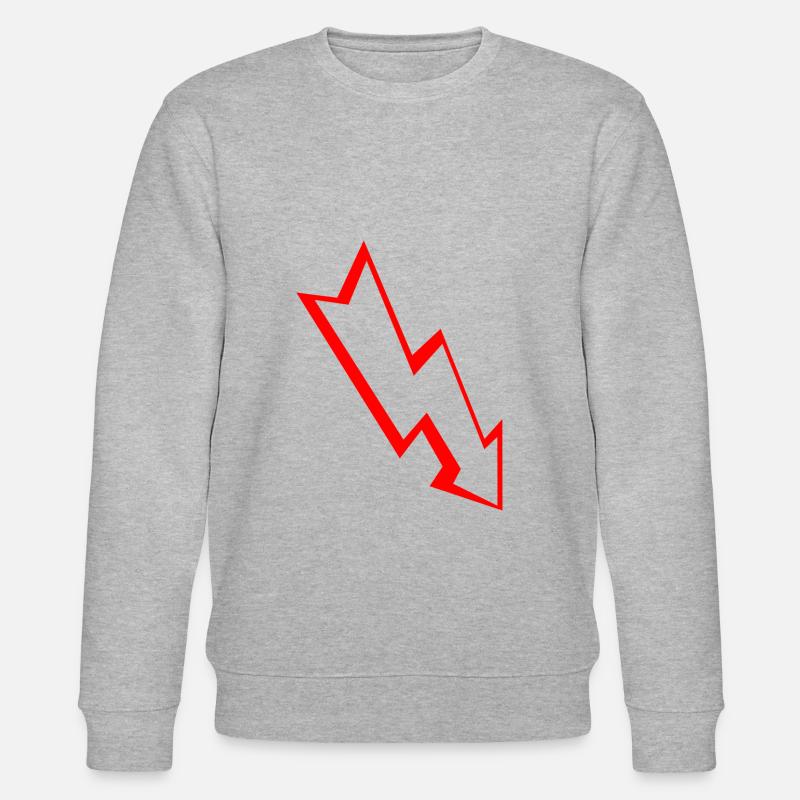 RED ARROW (Comic) - Stanley/Stella Unisex Bio-Sweatshirt CHANGER  - Grau meliert