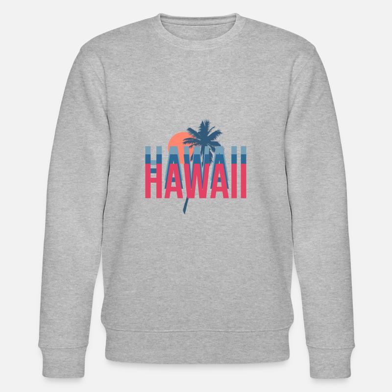 Hawaii - Stanley/Stella Unisex Bio-Sweatshirt CHANGER  - Grau meliert