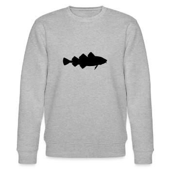 cod - Stanley/Stella CHANGER Unisex Organic Sweatshirt - heather grey - Front - Nik (191cm) & Marisol (170cm)