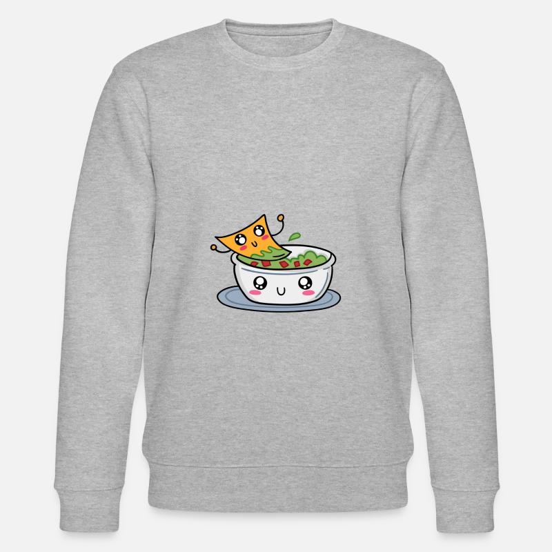 Nacho Guacamole Avocado - Stanley/Stella Unisex Bio-Sweatshirt CHANGER  - Grau meliert