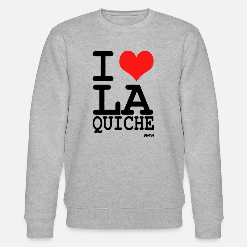 la quiche - Stanley/Stella Unisex Bio-Sweatshirt CHANGER  - Grau meliert