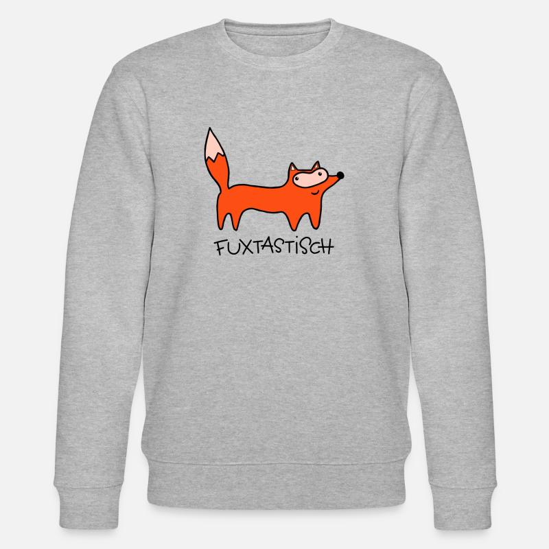 Fuxtastisch - Stanley/Stella Unisex Bio-Sweatshirt CHANGER  - Grau meliert