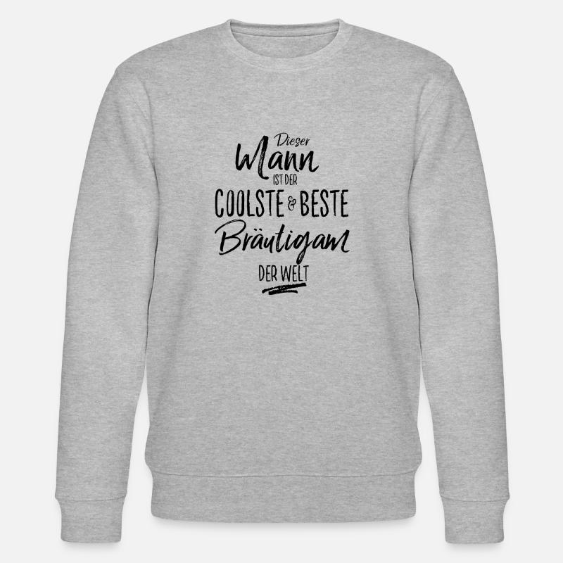 braeutigam der Beste (s) - Stanley/Stella Unisex Bio-Sweatshirt CHANGER  - Grau meliert