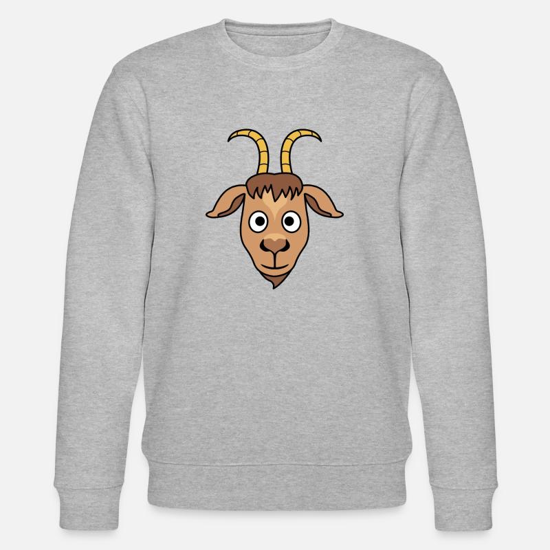 der Steinbock - Stanley/Stella Unisex Bio-Sweatshirt CHANGER  - Grau meliert