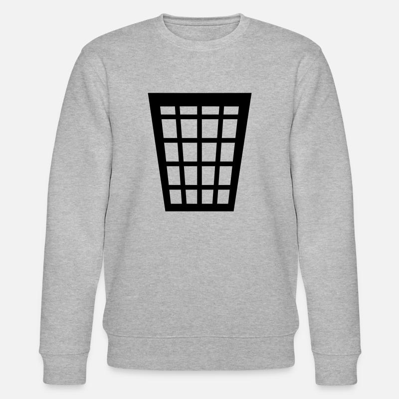 Müll, Müllkübel - Stanley/Stella Unisex Bio-Sweatshirt CHANGER  - Grau meliert
