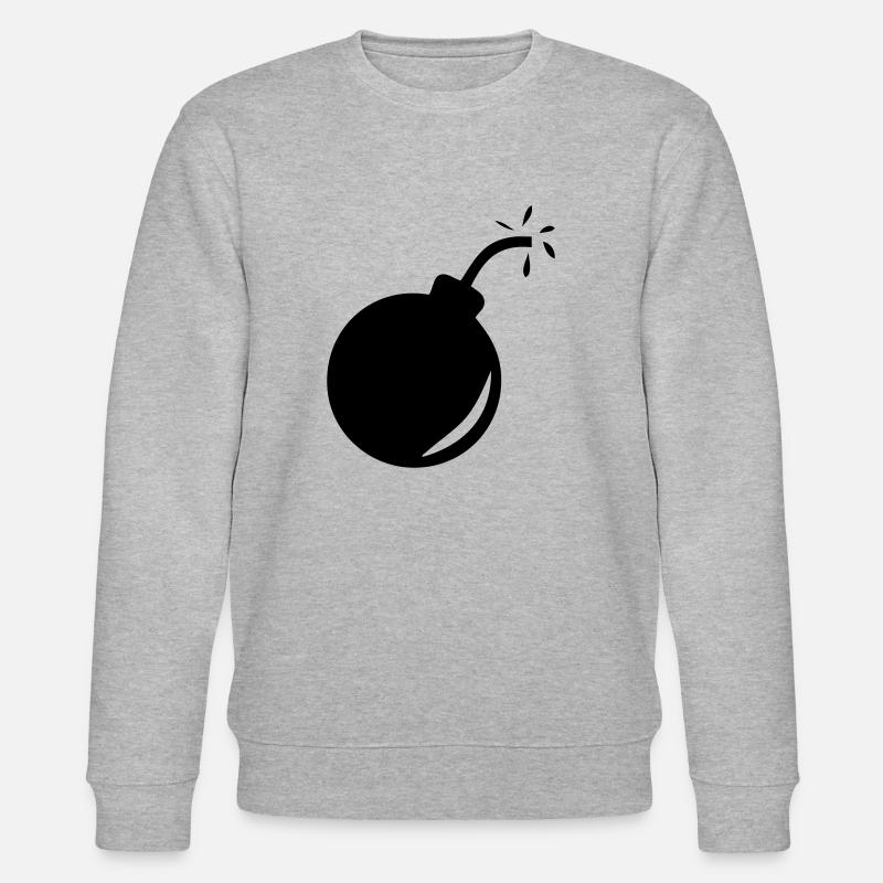 Bombe 1 - Stanley/Stella Unisex Bio-Sweatshirt CHANGER  - Grau meliert