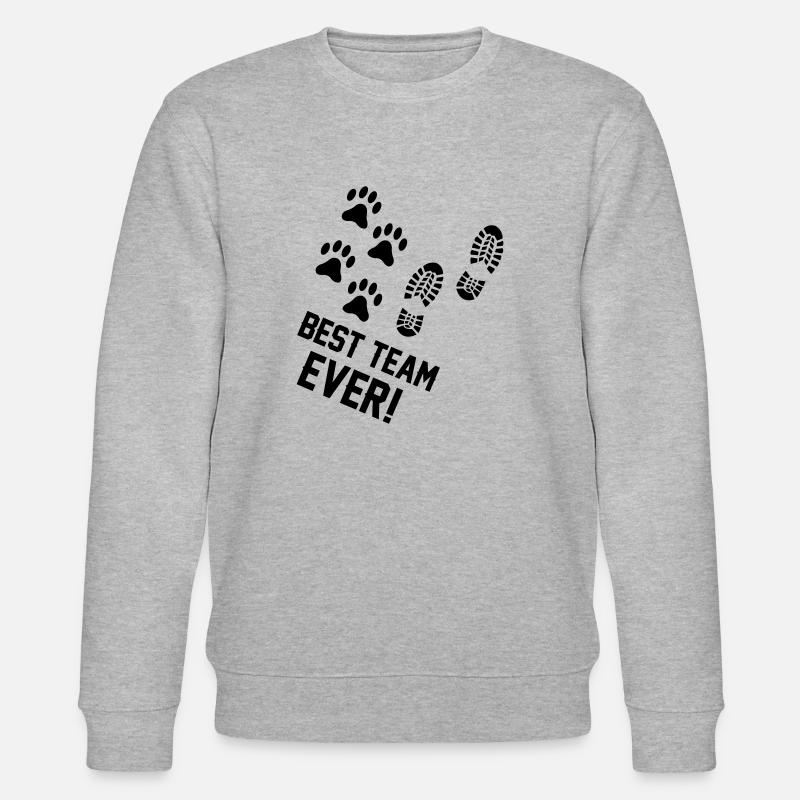 best team ever - Stanley/Stella Unisex Bio-Sweatshirt CHANGER  - Grau meliert