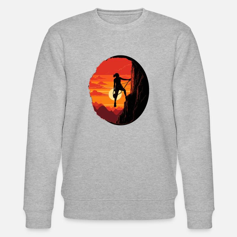 Climbing - Stanley/Stella Unisex Bio-Sweatshirt CHANGER  - Grau meliert