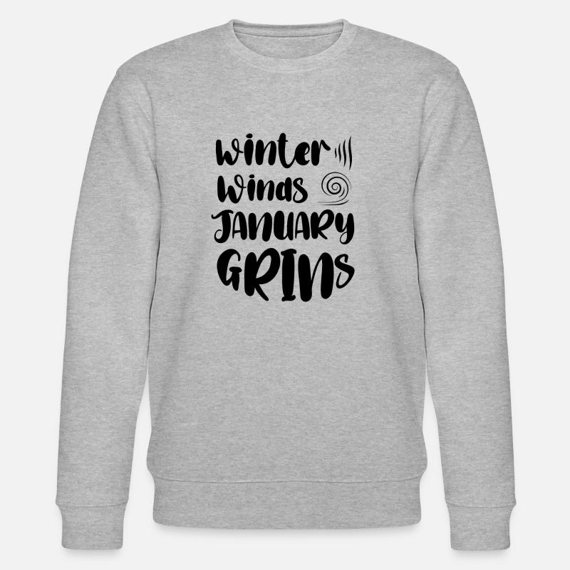 winter winds january grins - Sweat bio CHANGER Stanley/Stella Unisexe - gris chiné