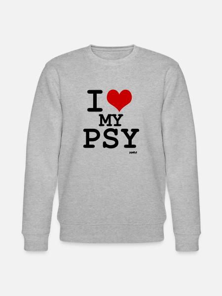 i love my psy - Stanley/Stella CHANGER Unisex Organic Sweatshirt - heather grey