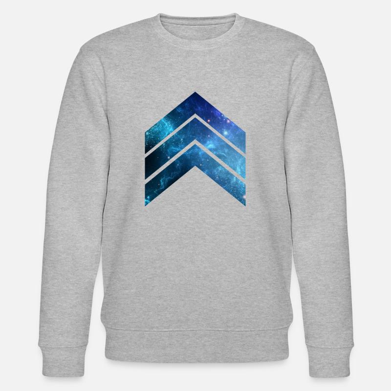 Blue Galaxy 2 - Stanley/Stella Unisex Bio-Sweatshirt CHANGER  - Grau meliert
