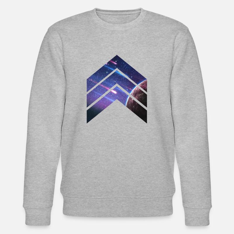 météore Galaxy - Sweat bio CHANGER Stanley/Stella Unisexe - gris chiné