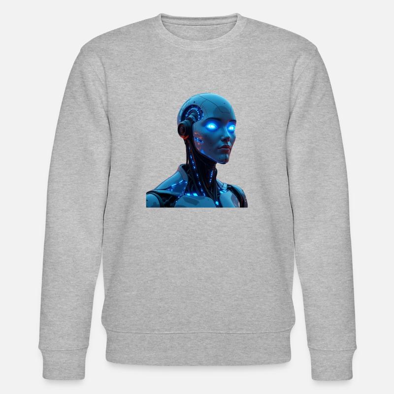 AI (Artificial Intelligence) - Stanley/Stella CHANGER Unisex Organic Sweatshirt - heather grey