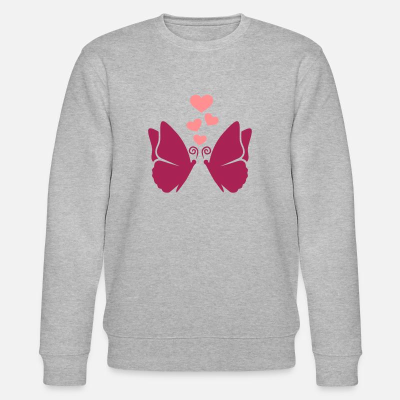 papillon - Sweat bio CHANGER Stanley/Stella Unisexe - gris chiné