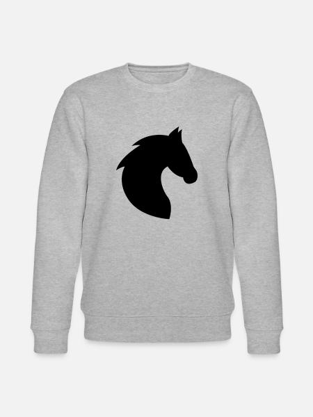 Horse, horse head, horses, riding, head - Stanley/Stella CHANGER Unisex Organic Sweatshirt - heather grey