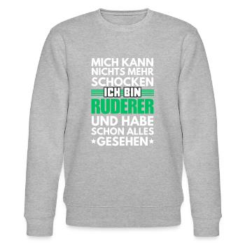 Nicht schockbarer Ruderer - Stanley/Stella Unisex Bio-Sweatshirt CHANGER  - Grau meliert - Vorne - Nik (191cm) & Marisol (170cm)